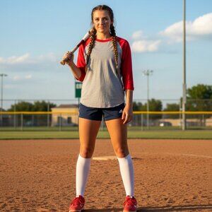 ⚾ Adidas Raglan Baseball Jersey Shirt XL Red Gray Athleisure 🎯